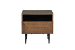 Modern bedside lockers Nate Bedside Table Smoked Oak
