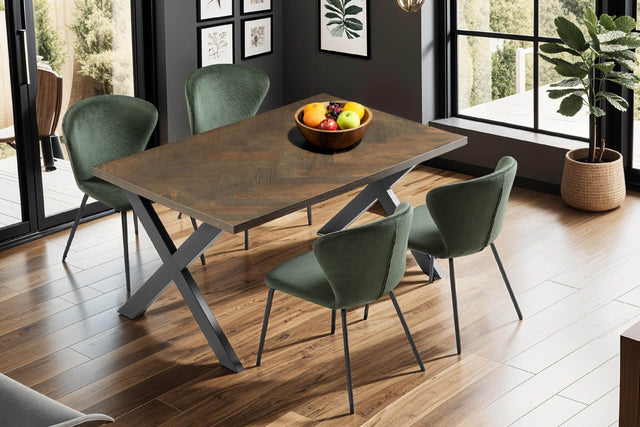 Nate Dining Table 1.4 m Smoked Oak