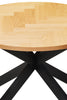 Nate Dining Table Round Natural Oak close view picture from the top