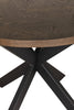 Stylish Round Kitchen Table in Smoked Oak Finish
