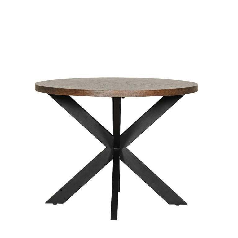 Nate Dining Table Round  Smoked Oak