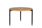 Nate Lamp Table Natural Oak with black metal legs
