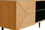 Functional Nate TV Unit 1.2 m Natural Oak for Media Storage
