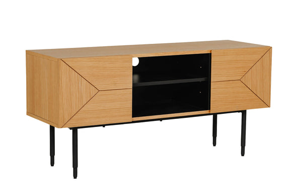 Modern Nate TV Unit 1.2 m Natural Oak for Living Rooms
