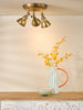 Nathaniel 3 Light Semi-Flush Spotlight Aged Brass life style picture