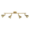Nathaniel 4 Light Semi-Flush Bar Spotlight Aged Brass picture on the white background
