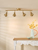 Nathaniel 4 Light Semi-Flush Bar Spotlight Aged Brass life style picture