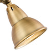 Nathaniel Wall Light Spotlight Aged Brass  close view picture of the adjustale head