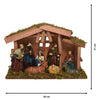Nativity House With 8 Figures 21 cm picture with measurements