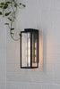 Naxos Outdoor Wall Light Matt Black life style picture