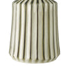 Nedra Ceramic Table Lamp Natural with White Linen Drum Shade close view picture of the base