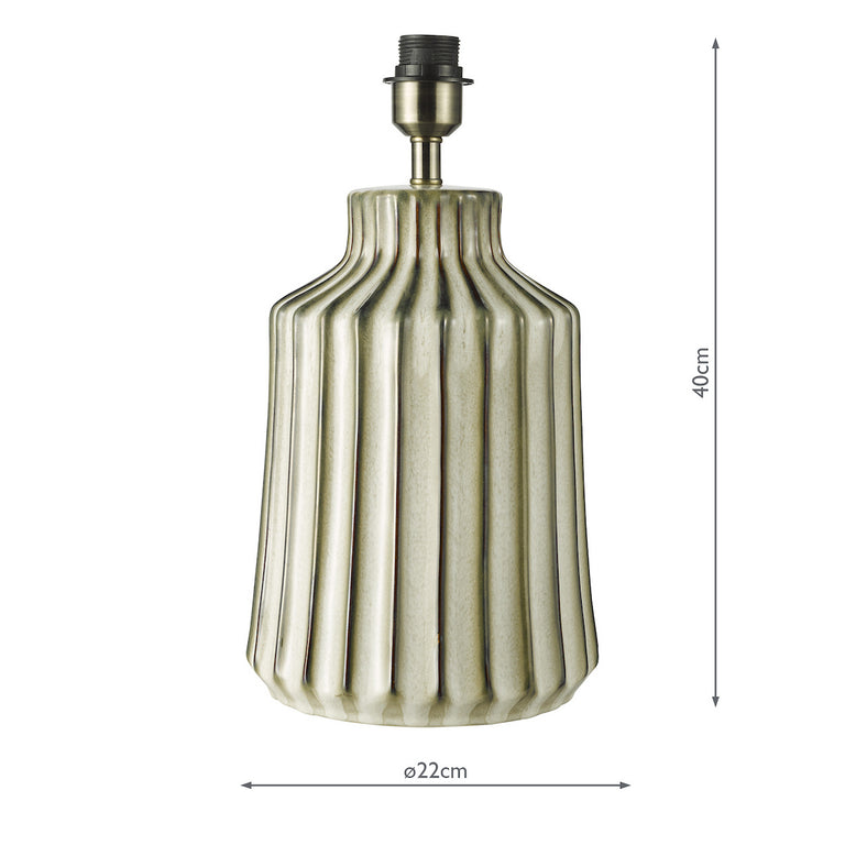Nedra Ceramic Table Lamp Natural with White Linen Drum Shade – Danish Inspired Home Decor Lighting