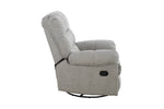 Nellie Glider Swivel Recliner Armchair Grey side view picture