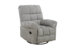 Nellie Glider Swivel Recliner Armchair Grey picture on the white background