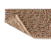 Brink & Campman Nest Plain Rug Leather made in a brown and cream colors
