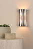 Netra 2 Light Wall Light Satin Bronze with Ivory Inner Shade life style picture