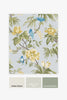 Easy to hang Birds and Blooms wallpaper with luxurious matt finish