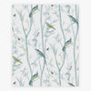Nature-inspired Chinoiserie Bird Trail Duck Egg Wallpaper