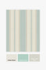 Matt finish stripe wallpaper Country Stripe Duck Egg