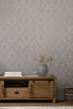 Statement rose gold wallpaper design Deco Triangle Grey