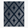 Luxurious Deco Triangle Navy wallpaper with geometric design