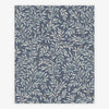 Elegant ditsy leaf navy wallpaper design
