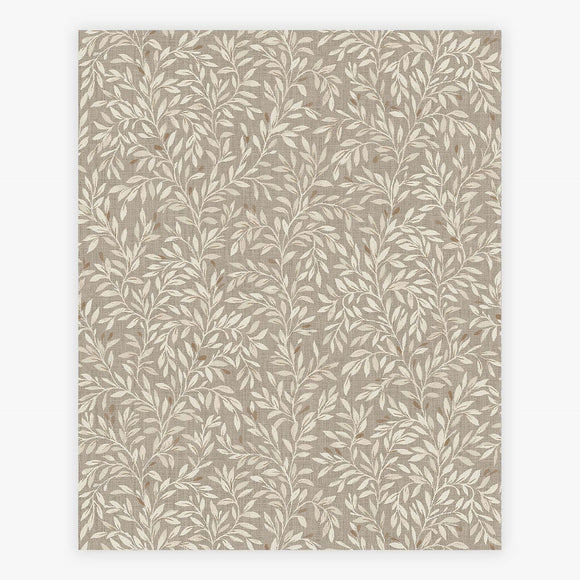 Elegant Ditsy Leaf Natural Wallpaper for Stylish Spaces