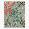 Vibrant rainforest leaves wallpaper Fantasy Rainforest Leaves Sage