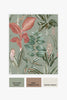 Bold leaf pattern Fantasy Rainforest Leaves Sage wallpaper
