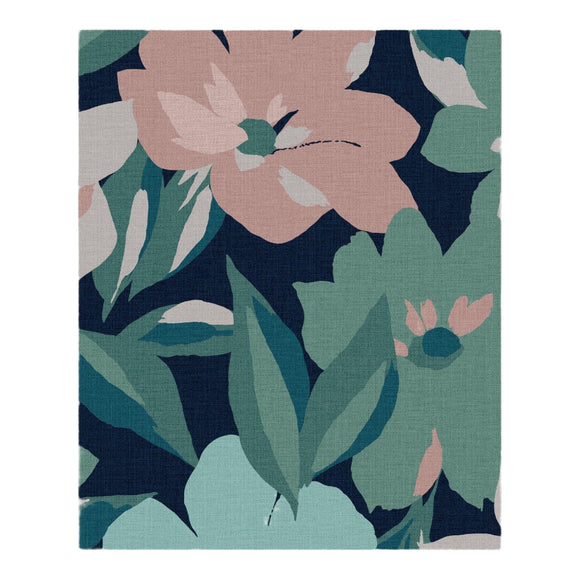 Bold floral print Hot House Floral Midnight wallpaper