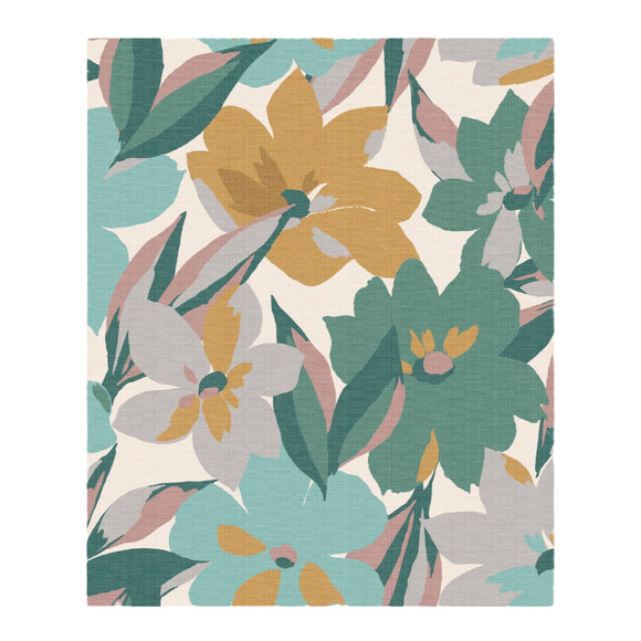 Bold floral print Hot House Floral Sunshine wallpaper