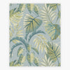 Duck egg jungle leaves wallpaper pattern