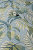 Duck egg blue botanical wallpaper