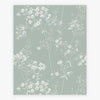 Elegant Leaf Duck Egg Wallpaper for Home Décor