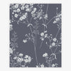 Delicate navy floral wallpaper Leaf Navyv