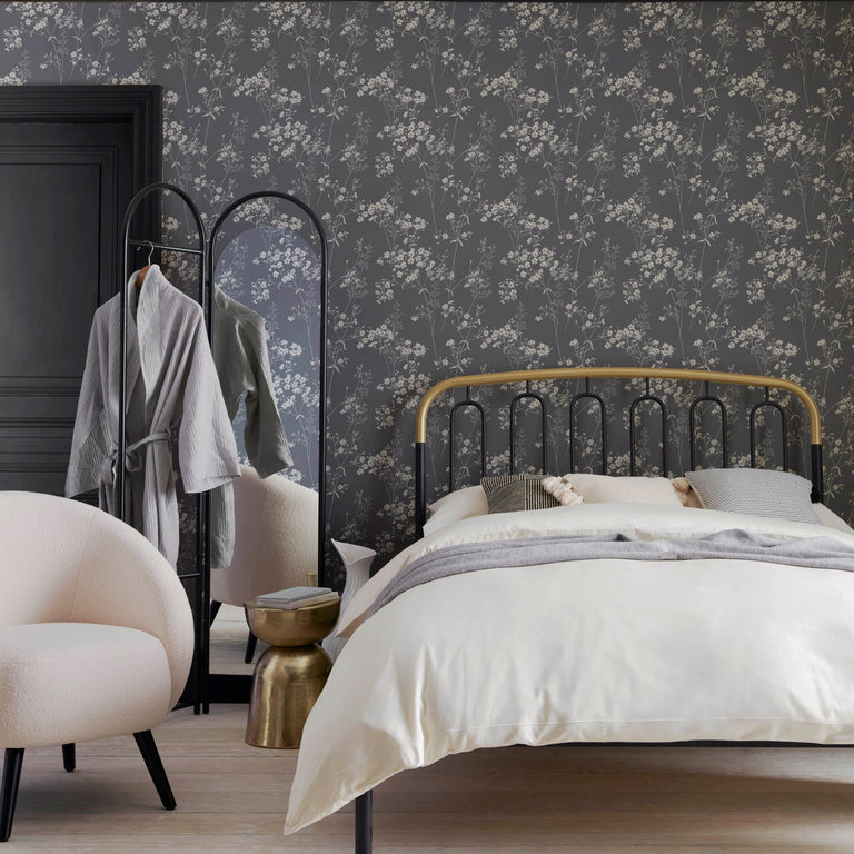 Next Wallpaper Leaf Navy