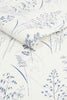 Gorgeous Blue Floral Wallpaper Design - Leaf Sprigs