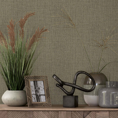 Next Wallpaper Linen Weave Neutral