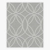 Geometric Luxe Eclipse Grey wallpaper with circular design