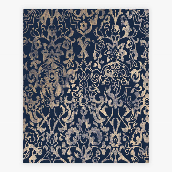 Luxurious damask wallpaper Majestic Damask Navy