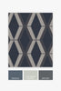 Easy to hang Optical Triangle Navy wallpaper