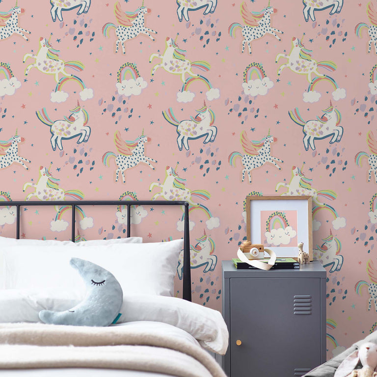 Next Wallpaper Party Unicorn Pink