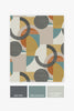 Easy to hang Retro Shapes Geo Orange wallpaper