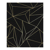 Contemporary geometric design on Scatter Geo Black wallpaper