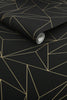 Modern geometric pattern on Scatter Geo Black wallpaper