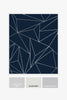 Fibrous paper wallpaper Scatter Geo Navy