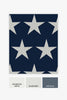 Navy blue star print wallpaper