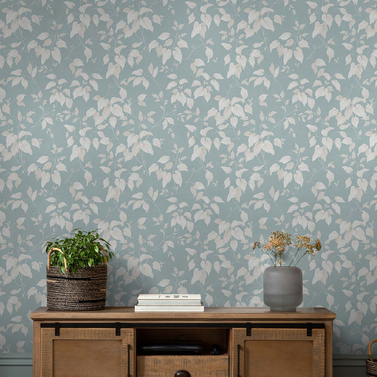 Next Wallpaper Trail Flower Duck Egg