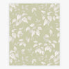 Intricate leaf and branch design on sage green background wallpaper