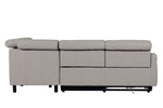 Nico Corner Sofa Electric Recliner RHF Stone for living room

